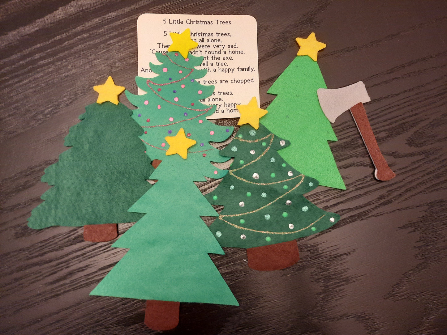 145- Five Little Christmas Trees