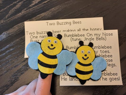 036- Bee Finger Puppet Set