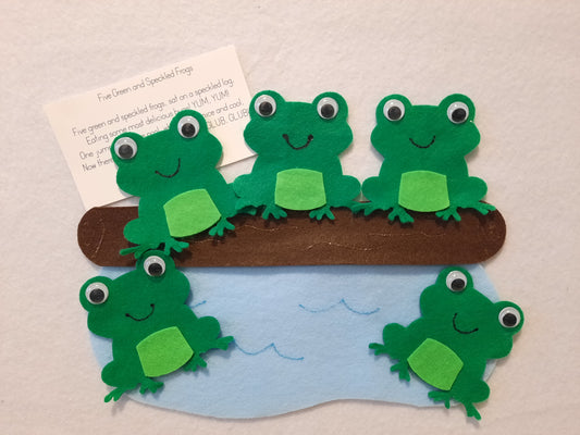 057- Five Green Speckled Frogs