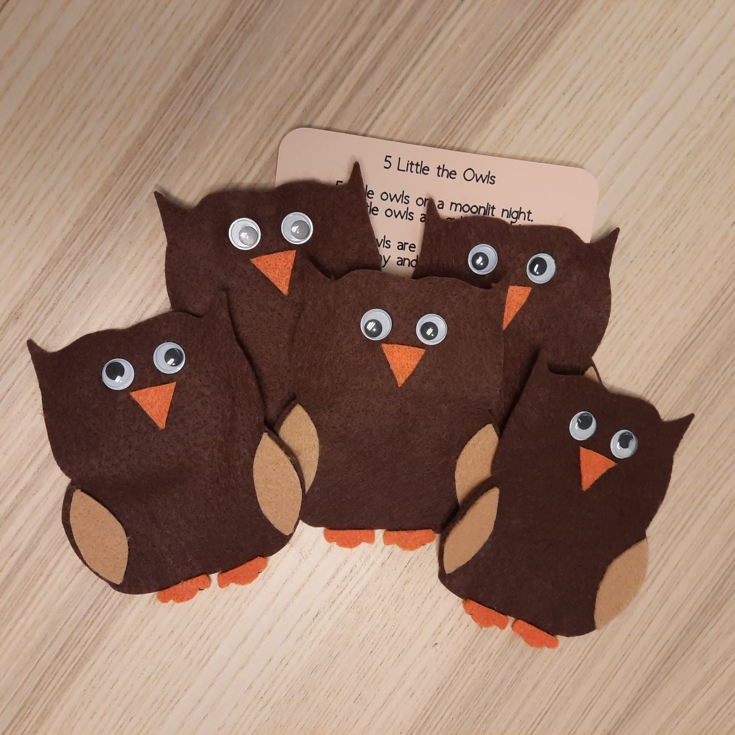 100- Five Little Owls